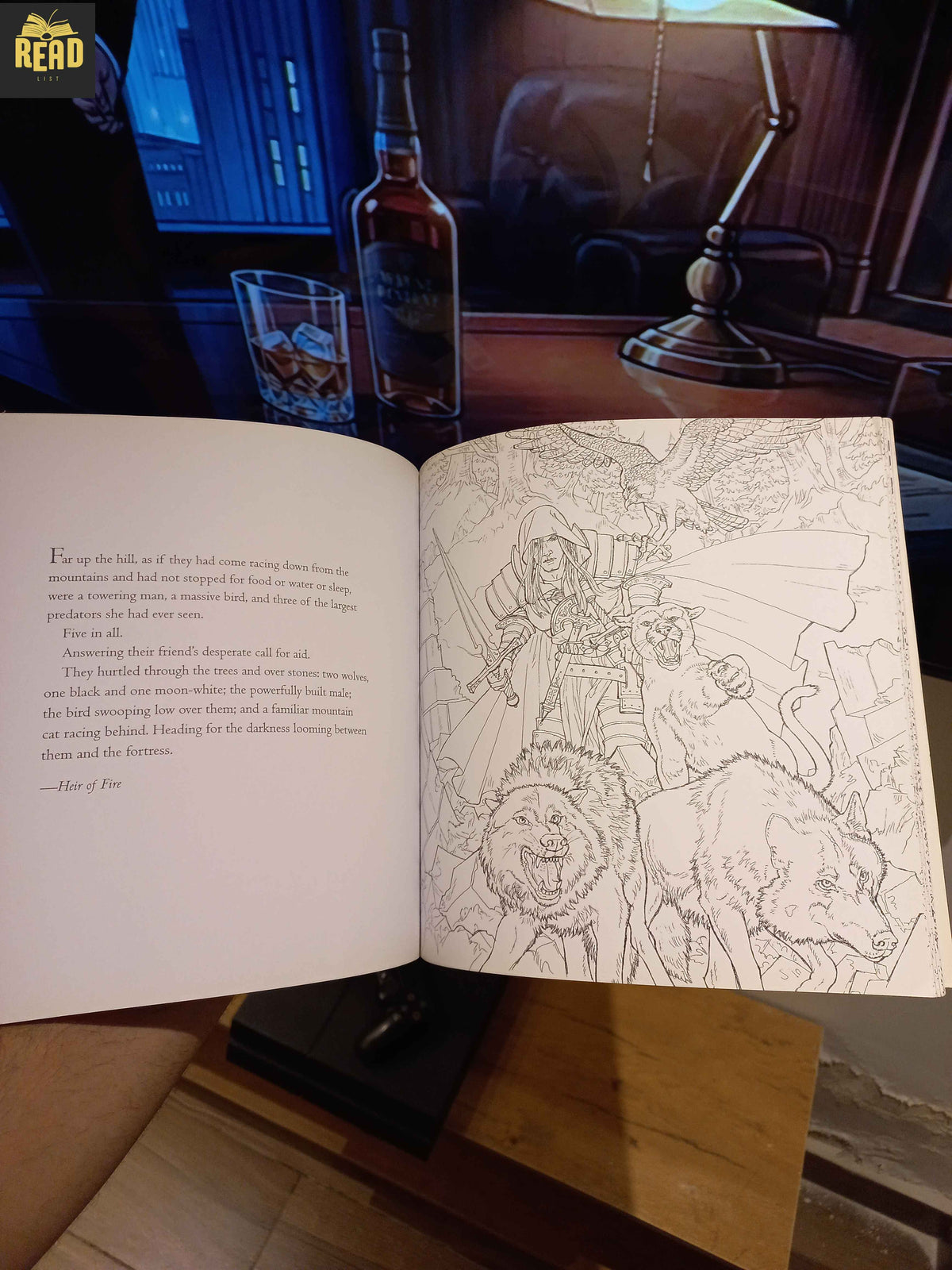Throne of Glass Colouring Book illustrated colouring pages