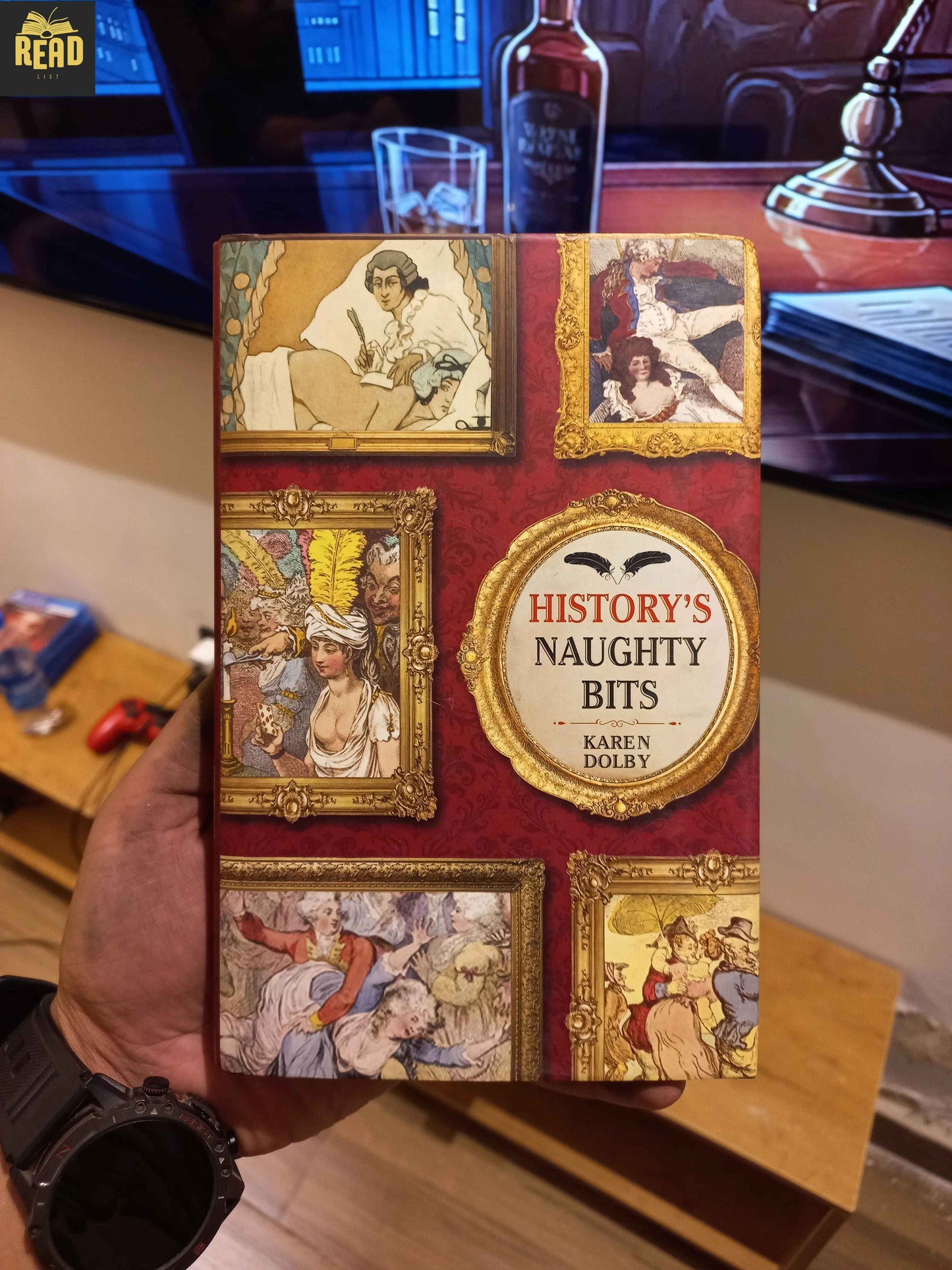 History's Naughty Bits by Karen Dolby English history book front cover