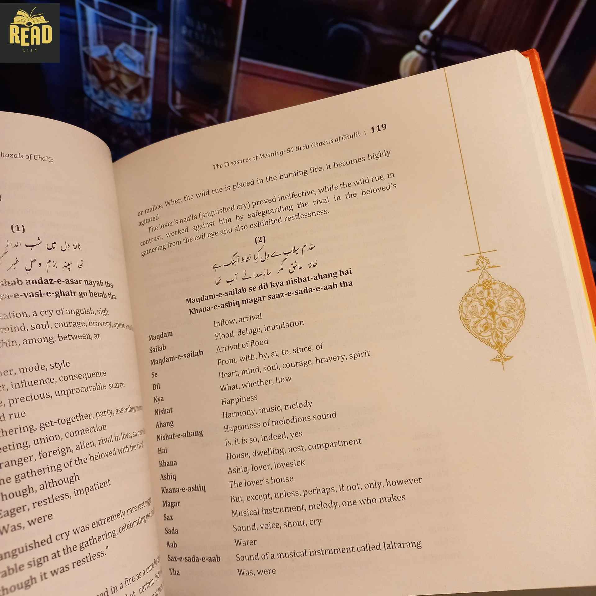 The Treasures of Meaning 50 Urdu Ghazals of Ghalib Urdu poetry book inside pages