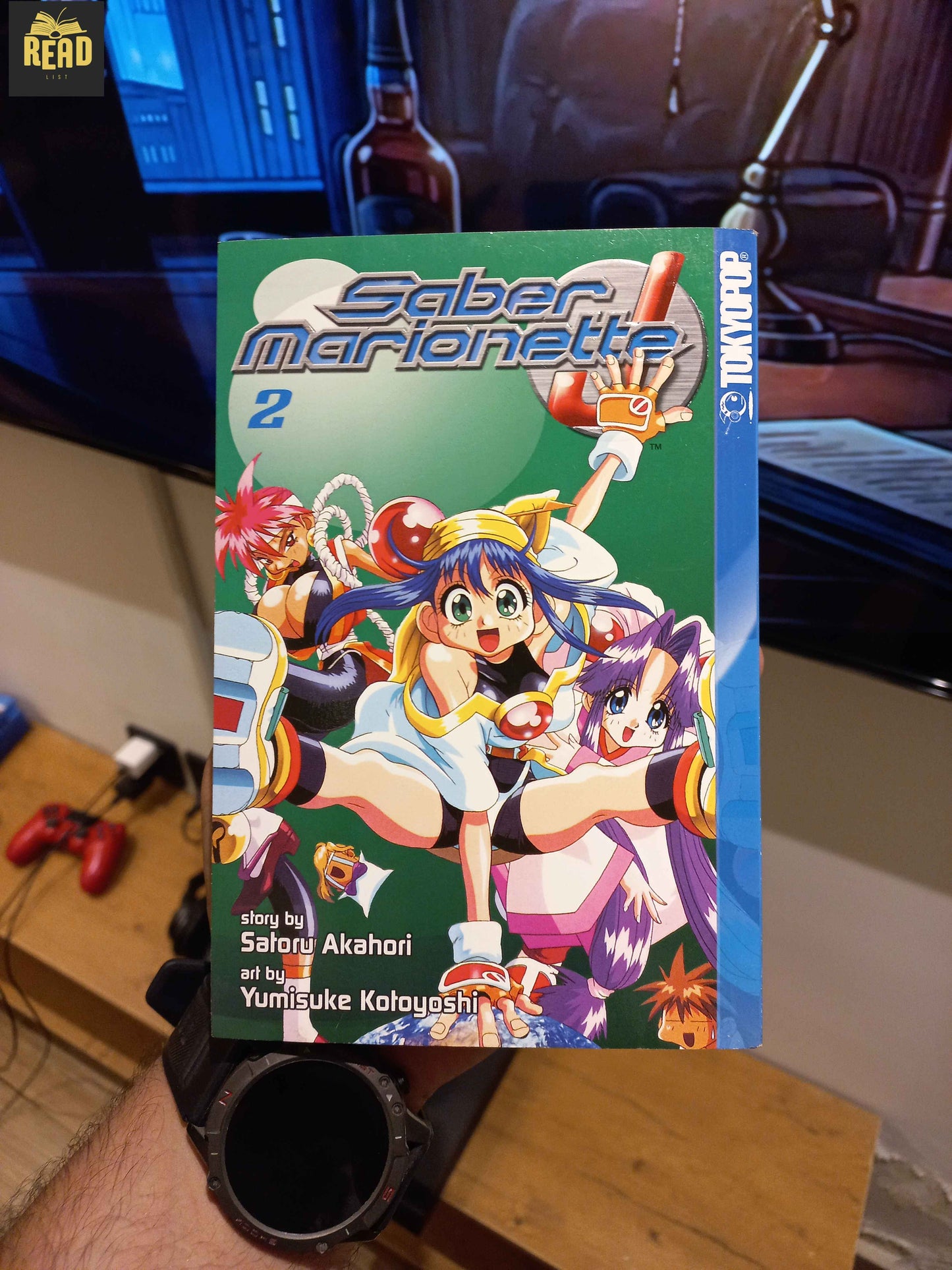 Saber Marionette J by Satoru Akahori manga front cover
