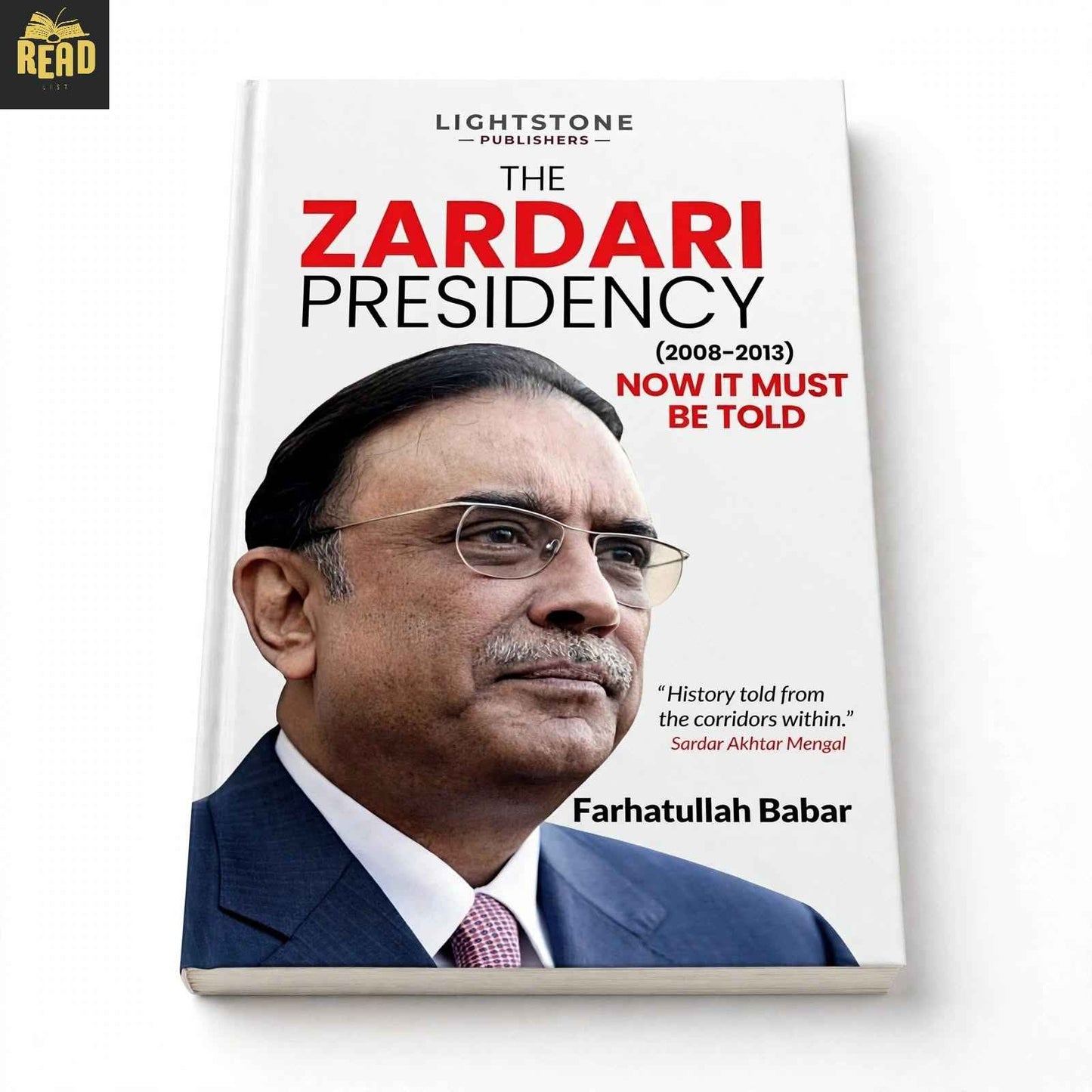 The Zardari Presidency 2008-2013 by Farhatullah Babar book cover