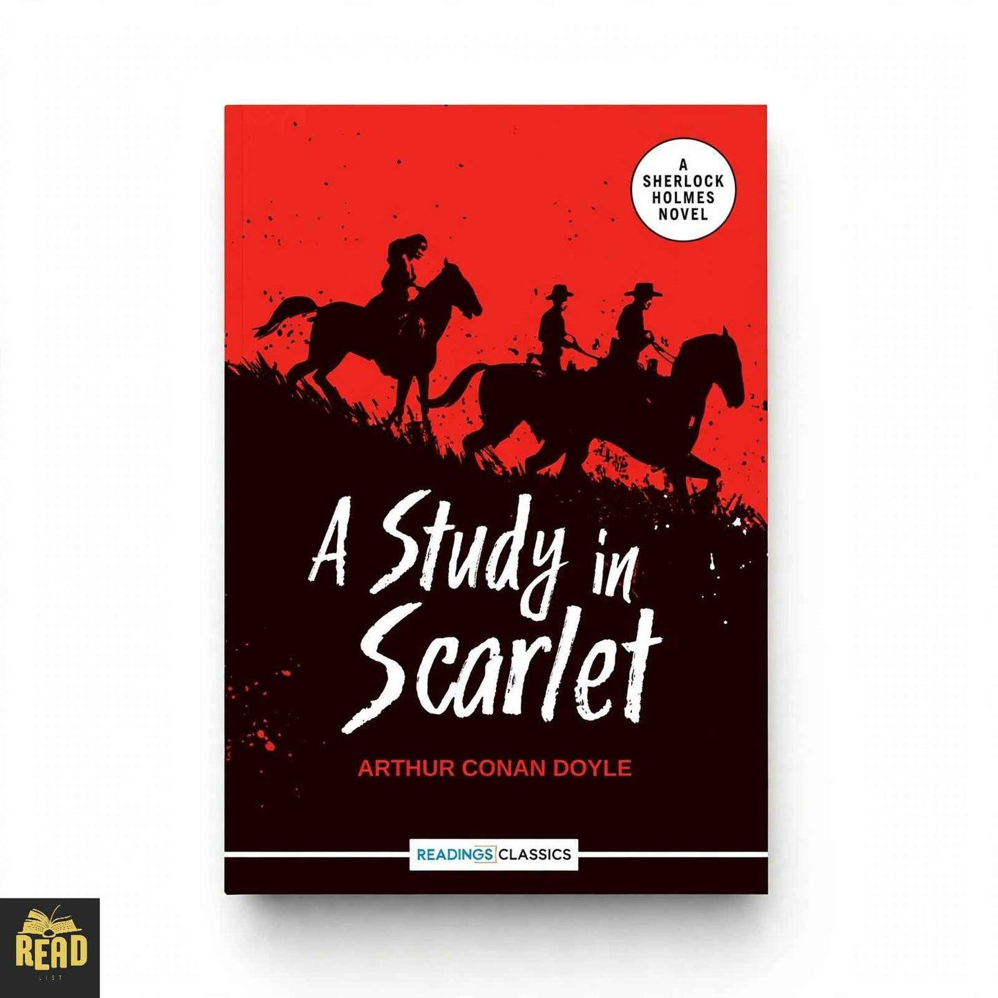 A Study in Scarlet by Arthur Conan Doyle English Sherlock Holmes novel front cover