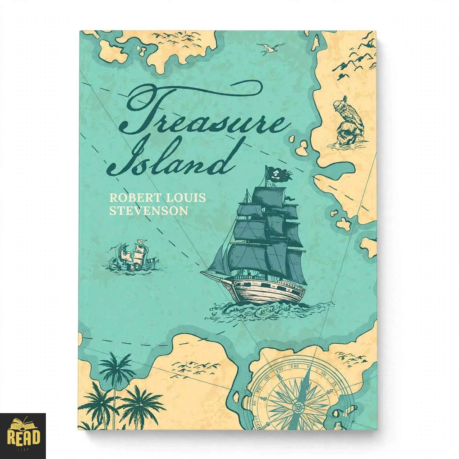 Treasure Island by Robert Louis Stevenson English classic paperback