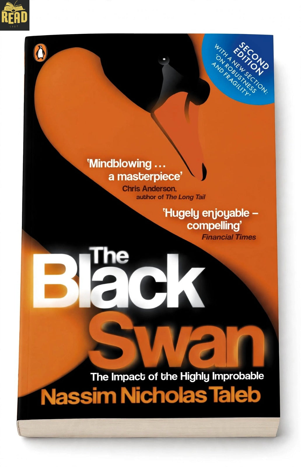 The Black Swan by Nassim Nicholas Taleb English book cover