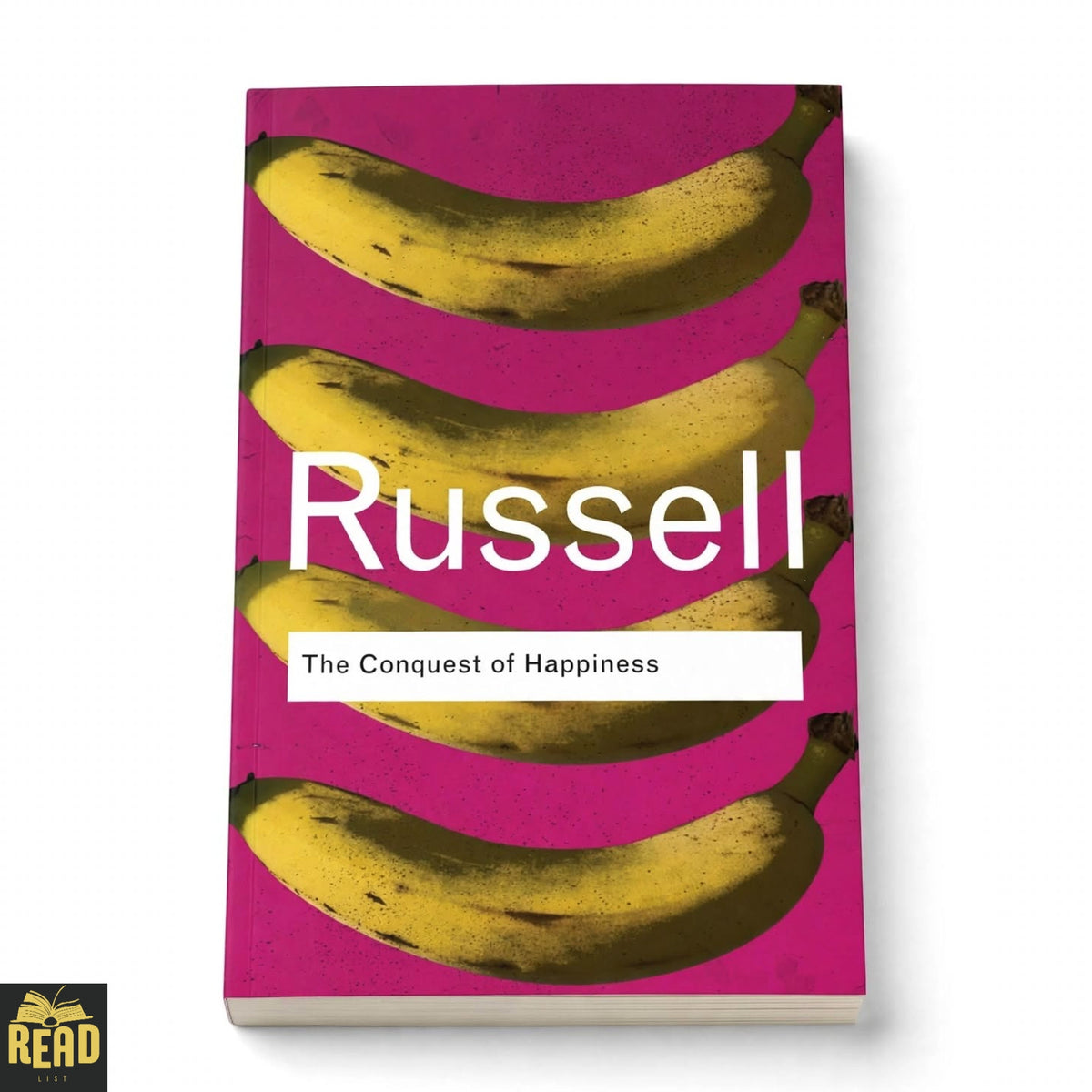 The Conquest of Happiness by Bertrand Russell philosophy self-help book cover