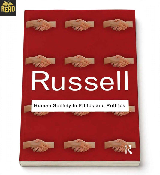 Human Society in Ethics and Politics by Bertrand Russell philosophy book cover