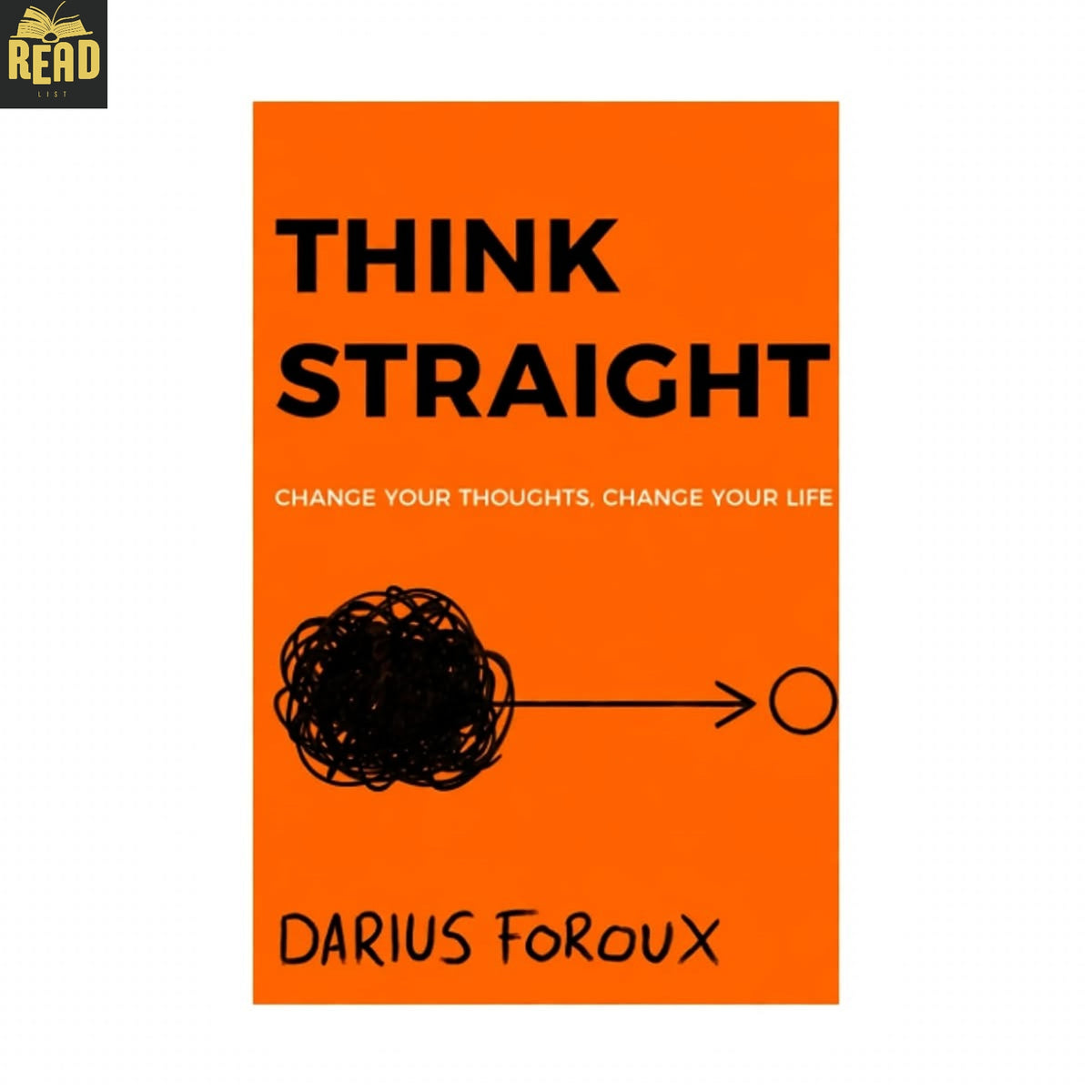 Think Straight by Darius Foroux book cover