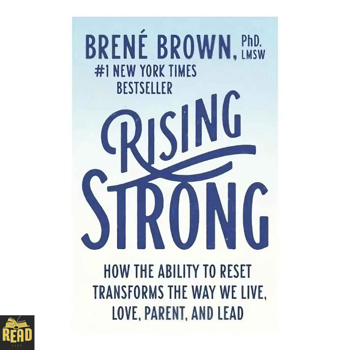Rising Strong by Brené Brown paperback book