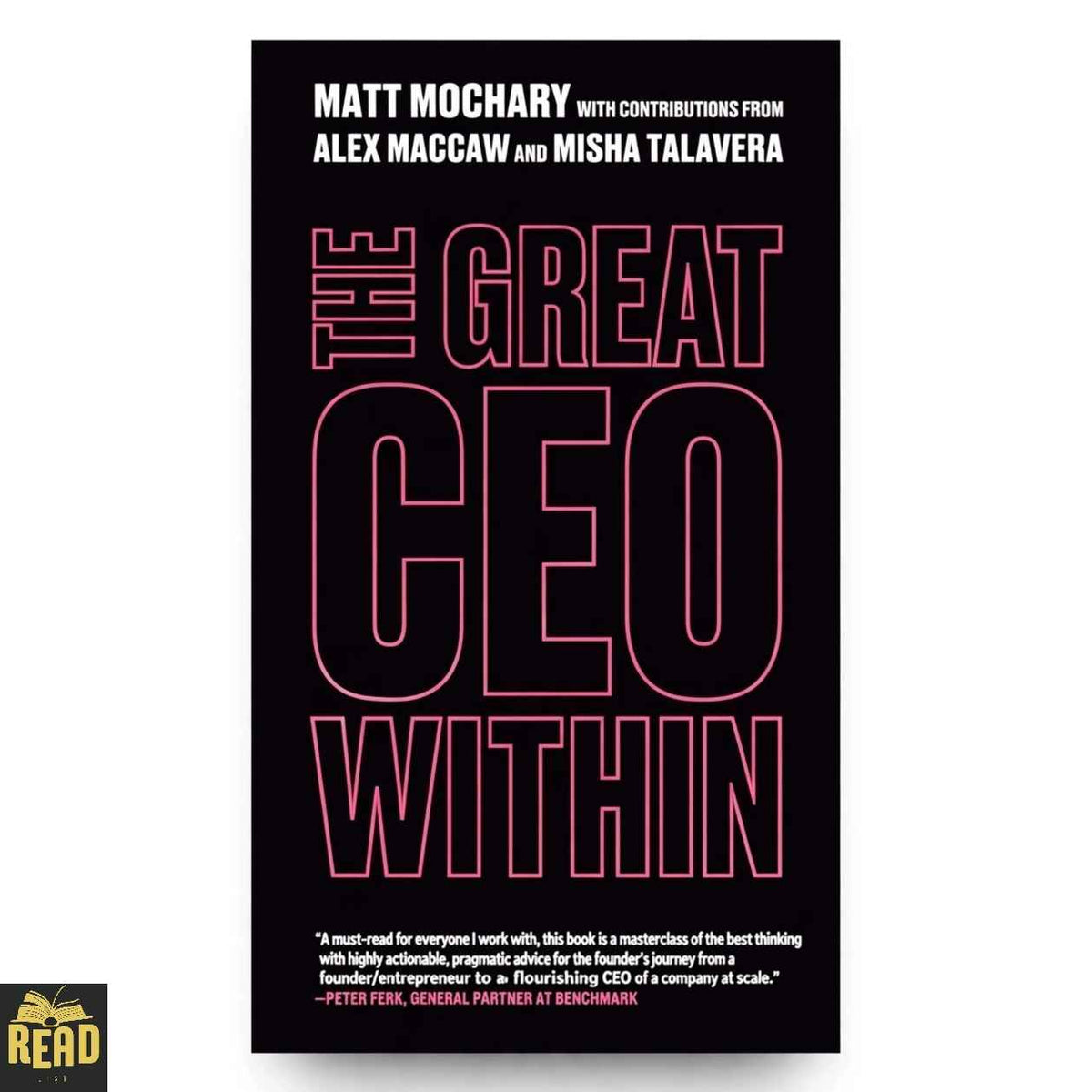 The Great CEO Within by Matt Mochary — Front Cover