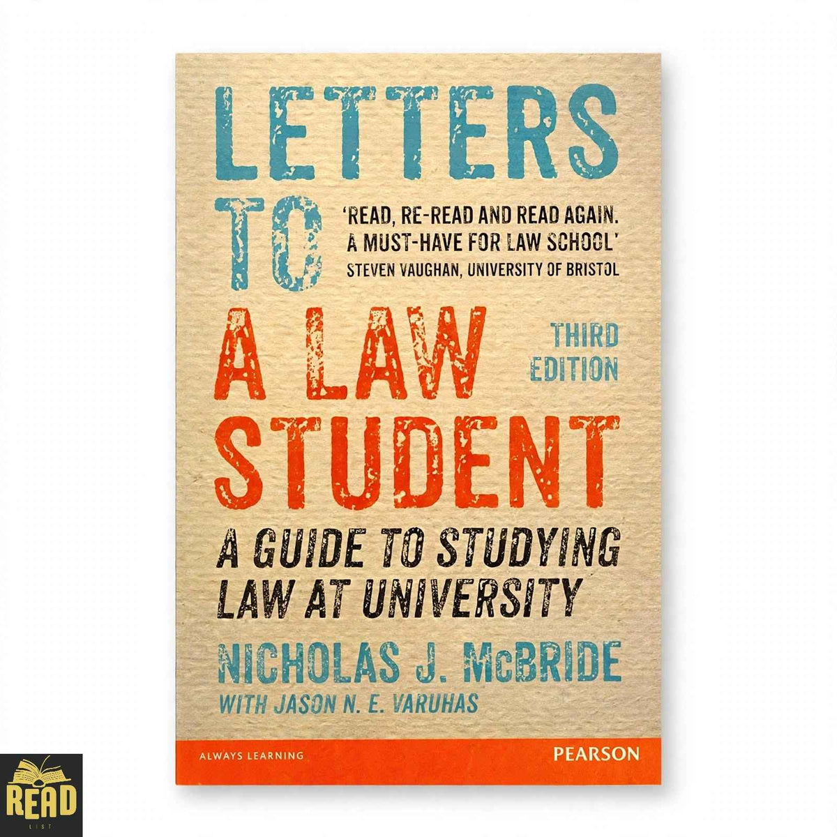 Letters to a Law Student by Nicholas J. McBride book cover