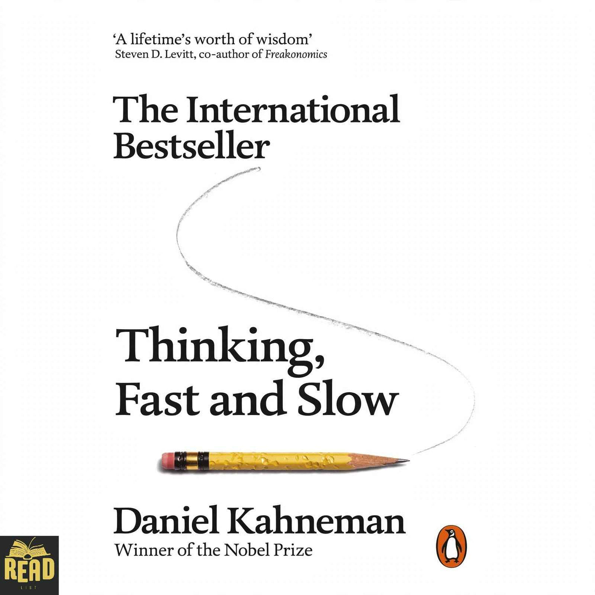 Thinking Fast and Slow by Daniel Kahneman English book front cover