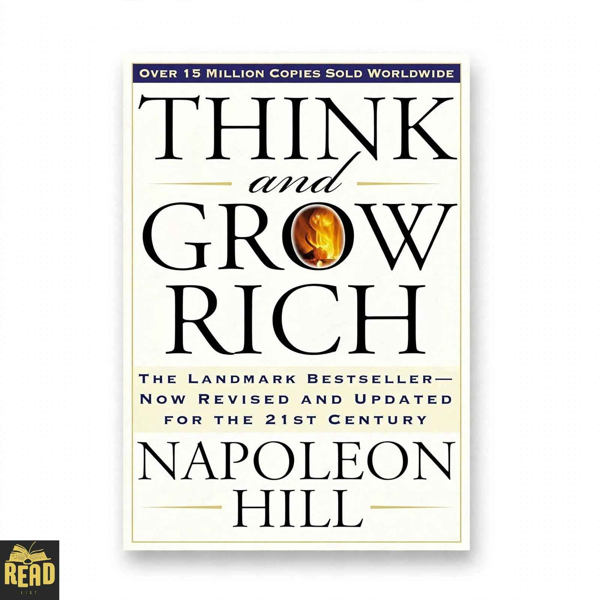 Think and Grow Rich by Napoleon Hill English book front cover