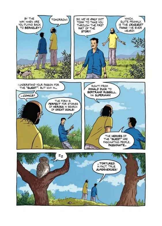 Illustrated interior pages of Logicomix An Epic Search for Truth